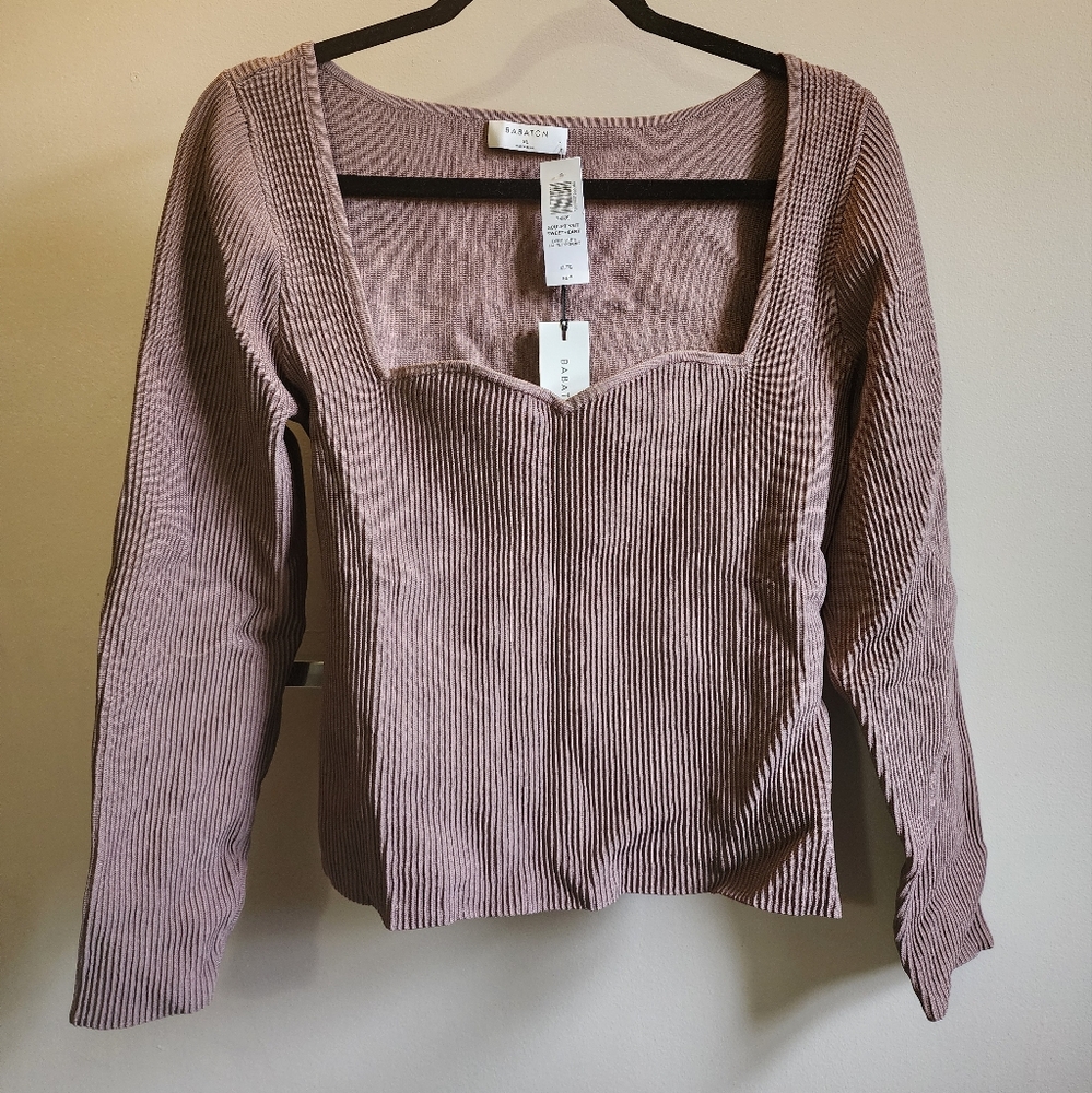 Aritzia sculpt knit top